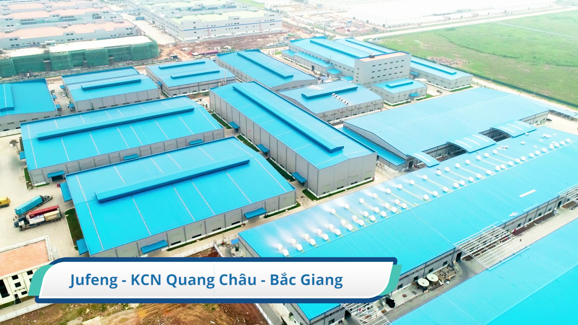 Hình ảnh Dự án Nhà máy Jufeng - Quang Châu tại KCN Quang Châu, Bắc Giang, một dự án công nghiệp đang tiến hành có sự tham gia của Công ty TNHH Thương mại và Dịch vụ Đông Á.