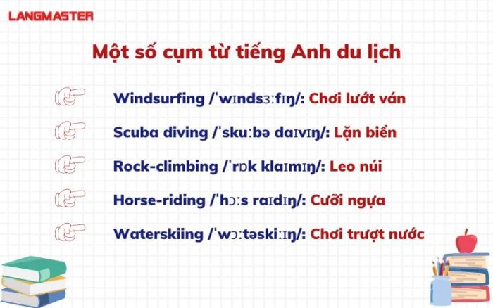Một số cụm từ tiếng Anh du lịch