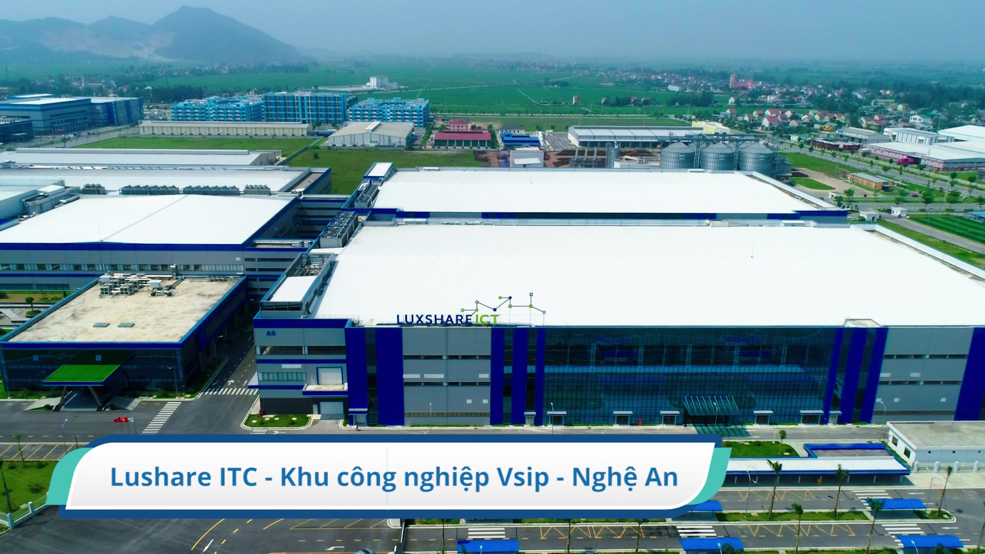 Hình ảnh Dự án Luxshare ICT - Nghệ An tại KCN VSIP, Nghệ An, minh chứng cho năng lực của Công ty TNHH Thương mại và Dịch vụ Đông Á trong ngành điện tử.
