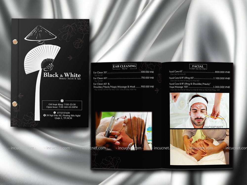 Menu spa mẫu 8
