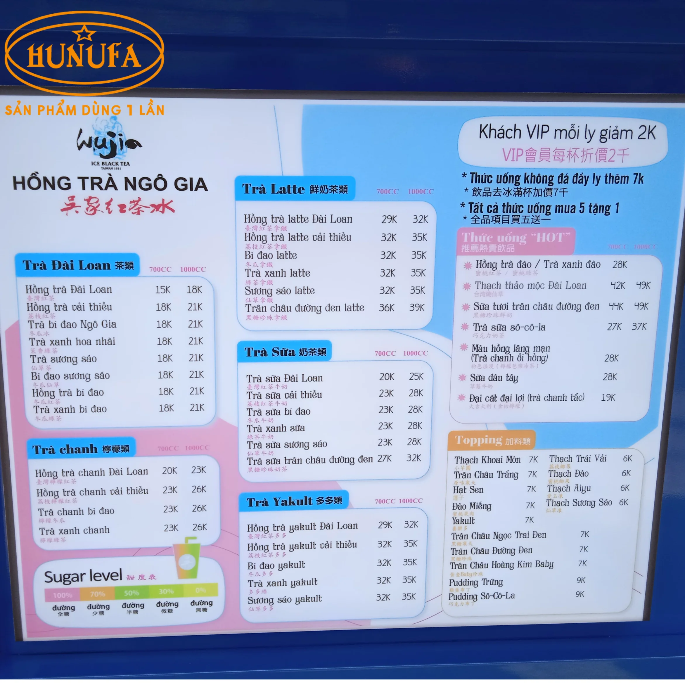 Menu Hồng Trà Ngô Gia