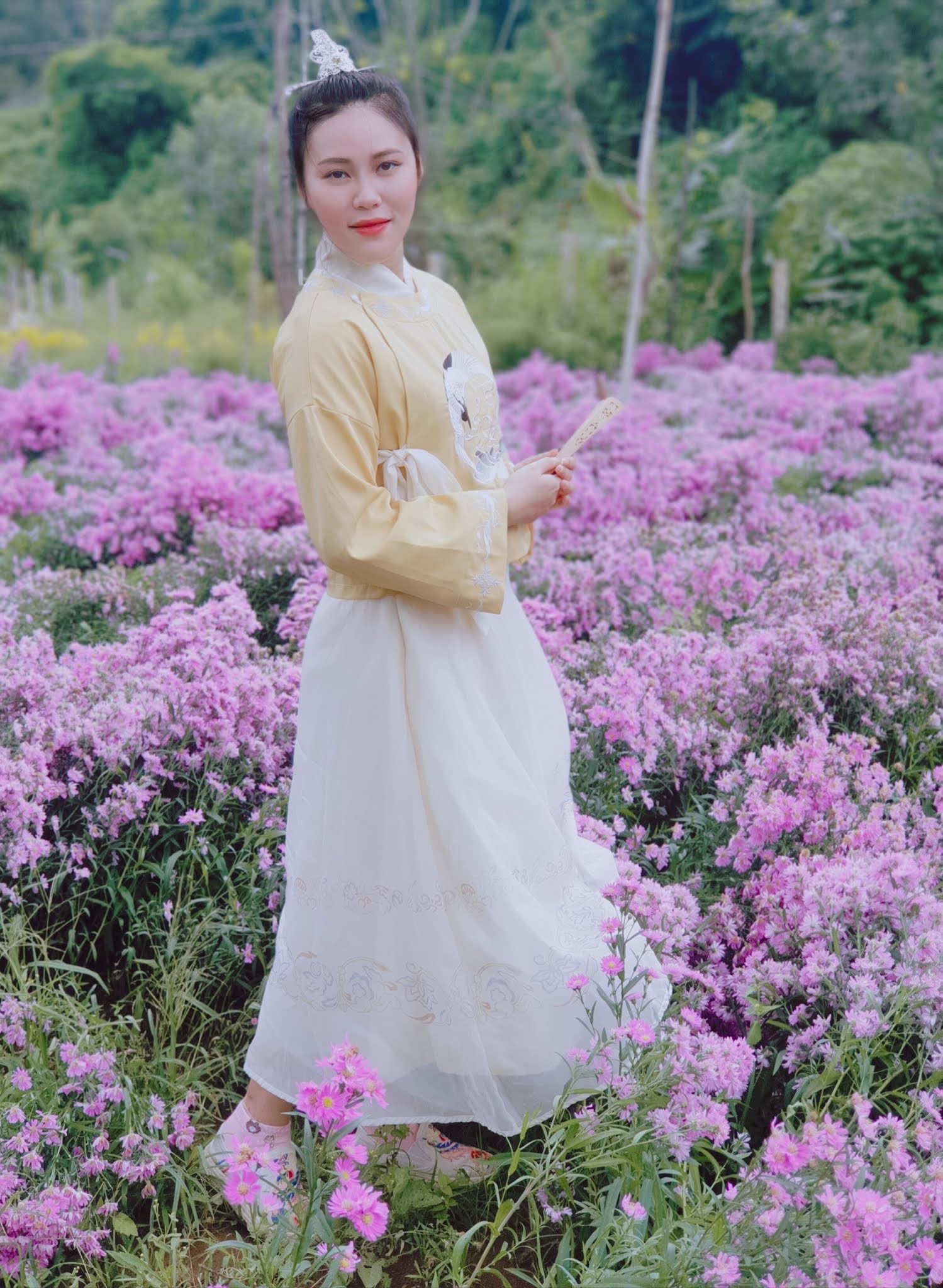 Vườn hoa thạch thảo tím Đà Lạt ngổn ngang sau trận mưa lớn