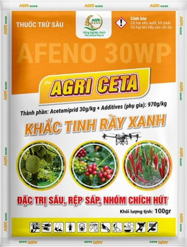 AGRI CETA, sản phẩm của CÔNG TY TNHH NÔNG NGHIỆP XANH VÀ XANH cho cây trồng