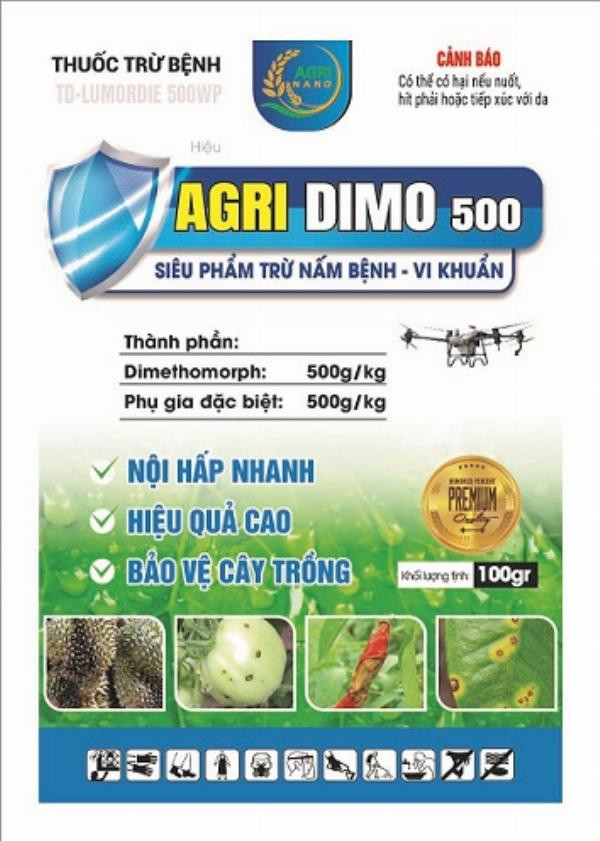 Thuốc trừ bệnh AGRI DIMO 500 của CÔNG TY TNHH NÔNG NGHIỆP XANH VÀ XANH