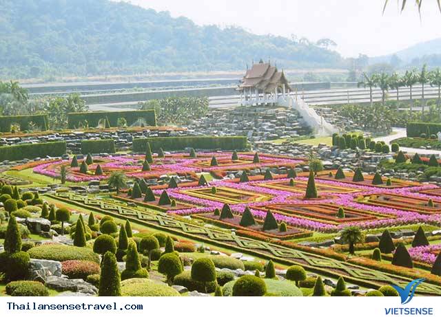 Khu vườn cảnh quan rực rỡ sắc màu tại Vườn hoa nhiệt đới Nong Nooch, điểm đến hấp dẫn ở Thái Lan