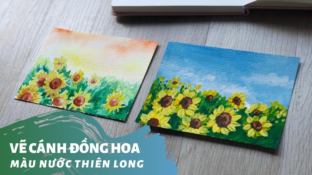 Bạn muốn vẽ tranh cánh đồng hoa hướng dương đơn giản nhưng đầy màu sắc? Chỉ với hai cách vẽ, bạn sẽ có thể tạo ra bức tranh đẹp như mơ.