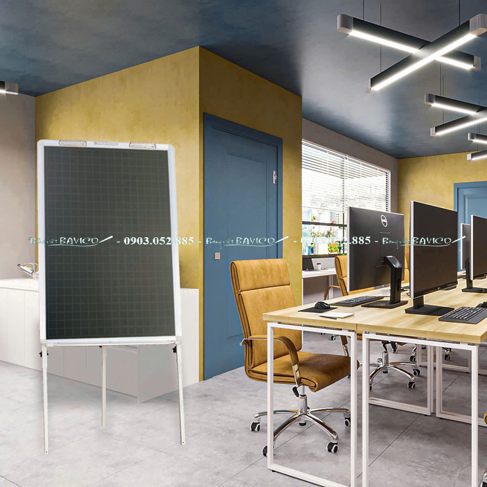 Bảng Flipchart 3 Chân Viết Phấn Từ Cao Cấp Greenlam