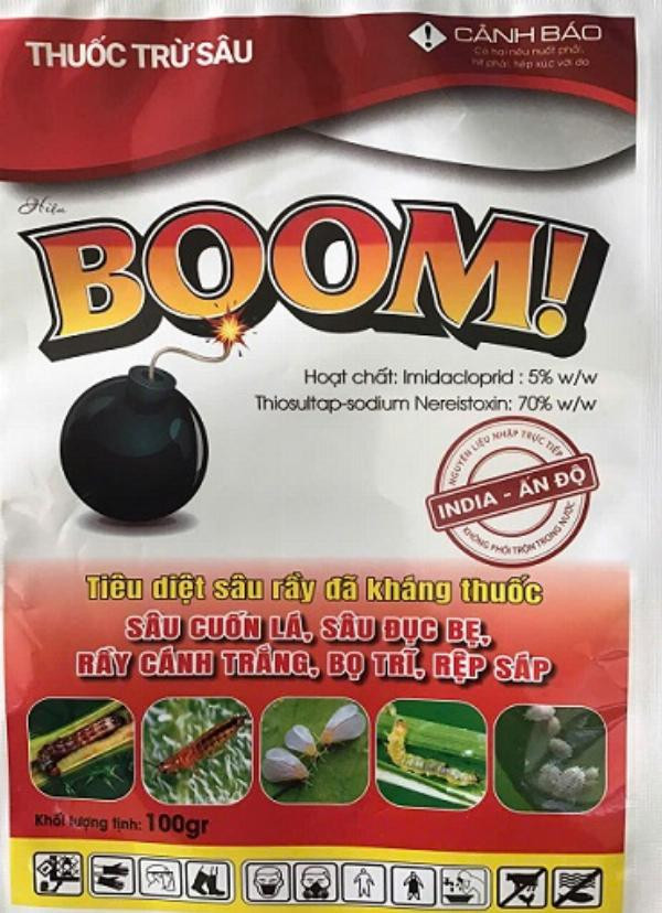Sản phẩm BOOM của CÔNG TY TNHH NÔNG NGHIỆP XANH VÀ XANH trong danh mục thuốc trừ sâu