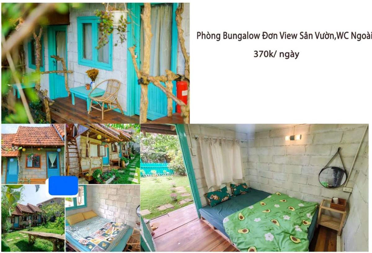 Bungalow đơn với tầm nhìn hướng sân vườn, mang đến cảm hứng cho vườn hoa nhỏ trong nhà của bạn.