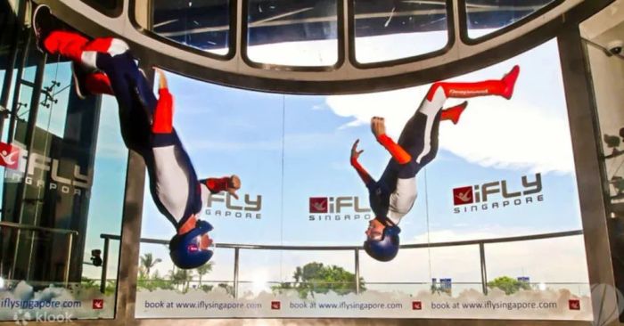 iFLY Singapore với đường hầm gió mô phỏng bay không trọng lực