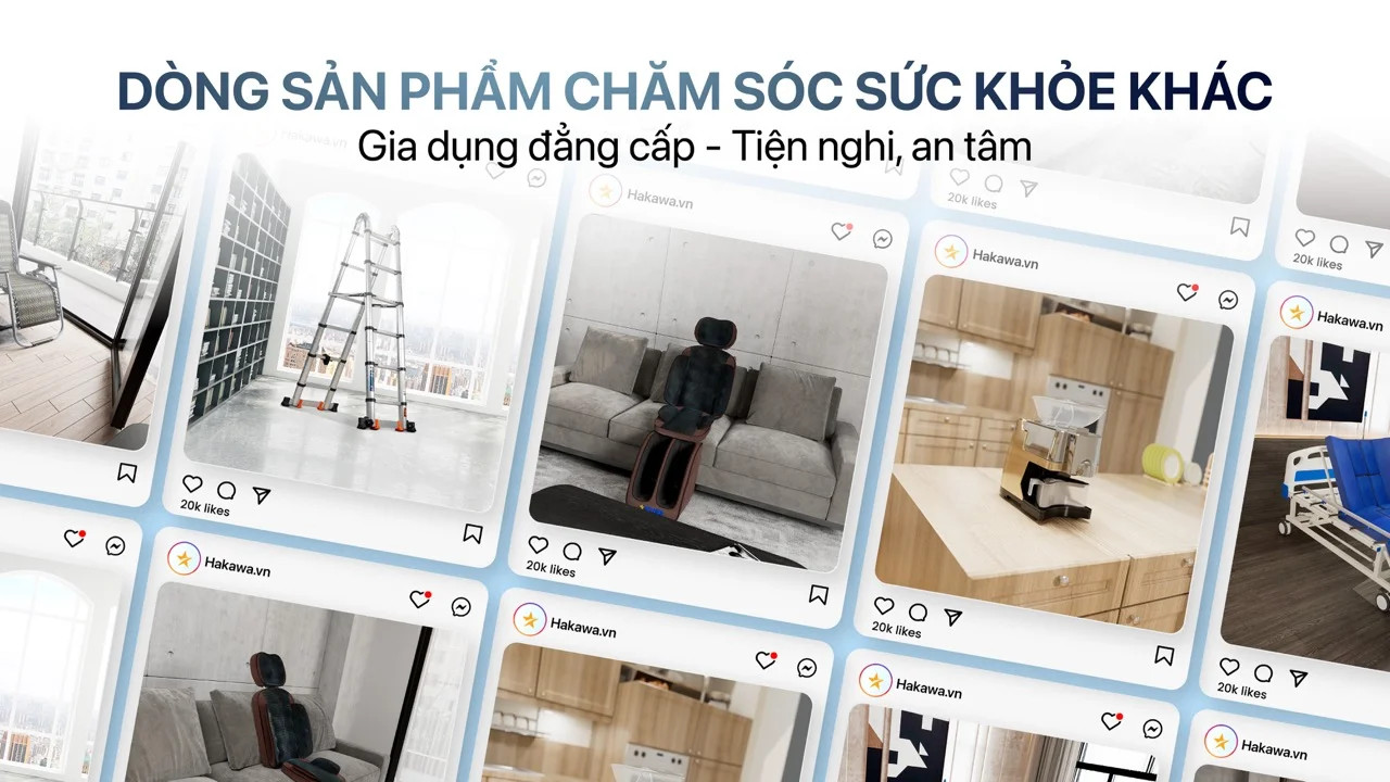CÔNG TY TNHH THƯƠNG MẠI VÀ DỊCH VỤ HAKAWA cung cấp các dòng sản phẩm chăm sóc sức khỏe đa dạng, từ giường y tế đến máy ép dầu và máy chạy bộ.