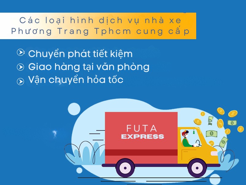 Các loại hình dịch vụ xe Phương Trang