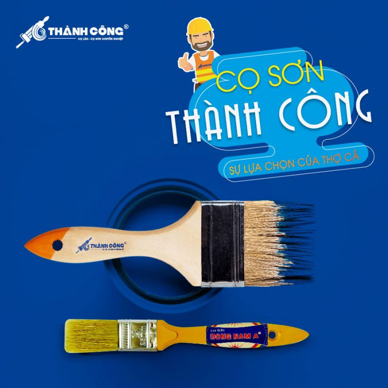 Cọ sơn chất lượng của CÔNG TY TNHH TM & SX SƠN ĐÔNG NAM Á hỗ trợ thi công