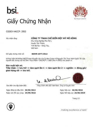 Chứng nhận 2