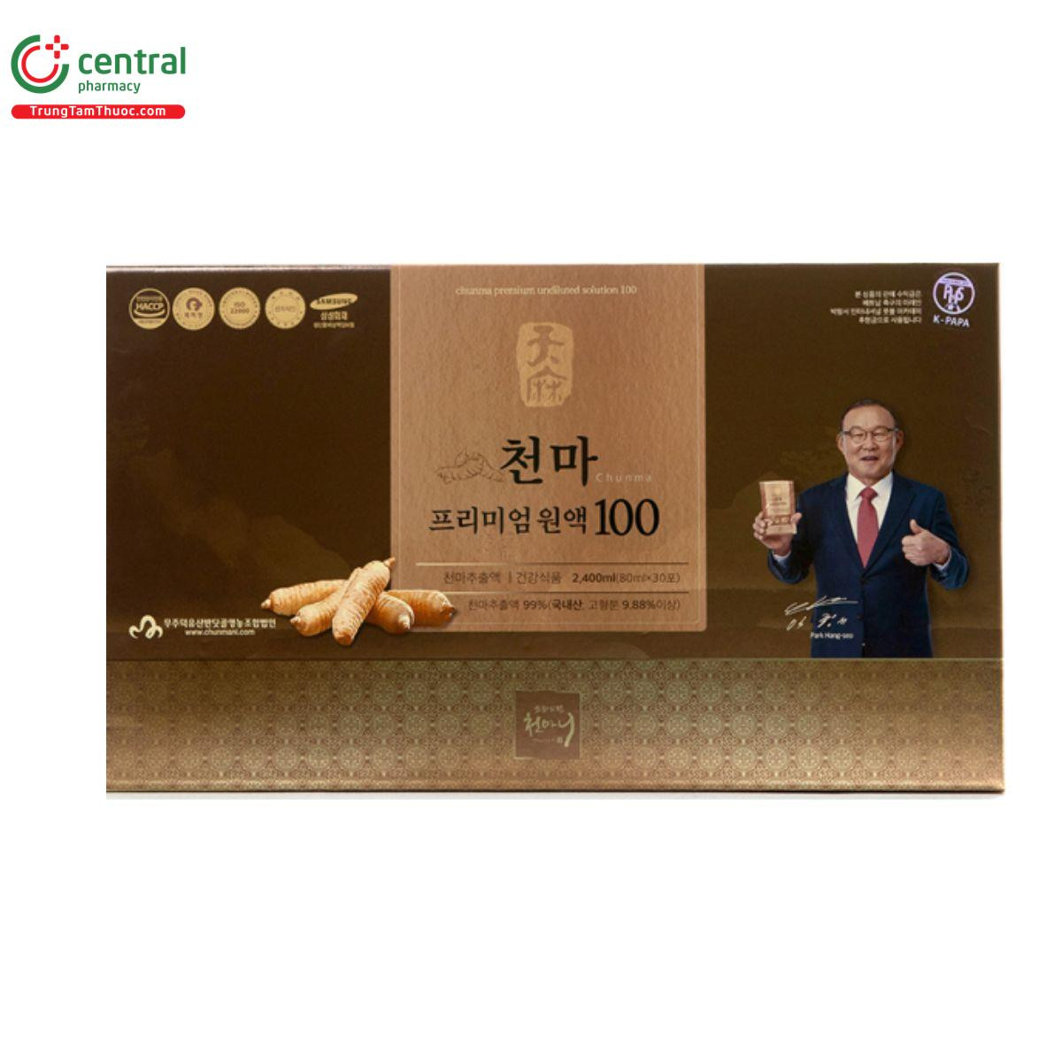 Cận cảnh bao bì và tem chống hàng giả của Chunmani Premium 100 do CHUNMANI VIỆT NAM phân phối