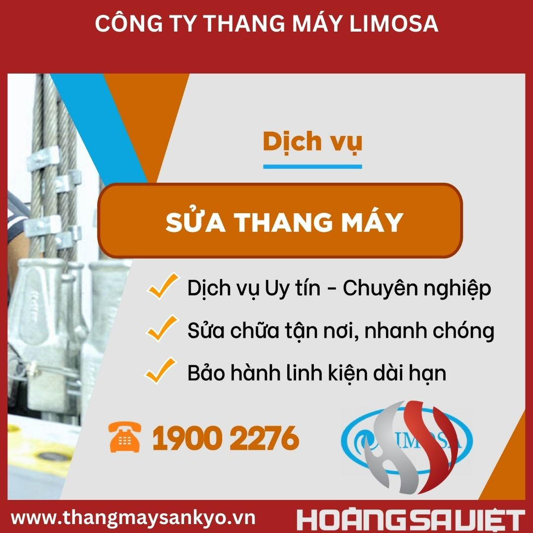 Hình ảnh CÔNG TY THANG MÁY LIMOSA, một trong những đối thủ cạnh tranh và nhà cung cấp dịch vụ thang máy khác trên thị trường Việt Nam mà CÔNG TY TNHH THIẾT BỊ VÀ DỊCH VỤ TOÀN CHÂU đang hoạt động