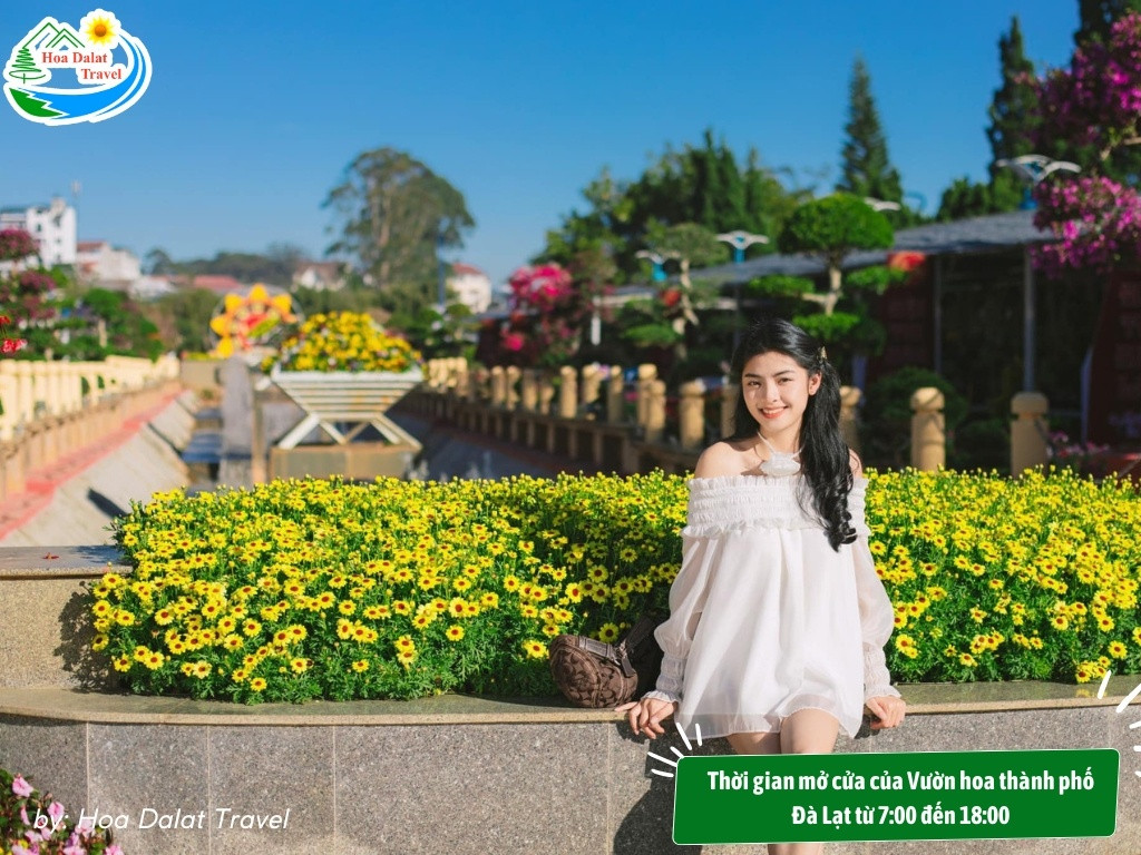 Cổng vào Vườn hoa thành phố Đà Lạt với thông tin giờ mở cửa, chào đón du khách khám phá vẻ đẹp đa dạng