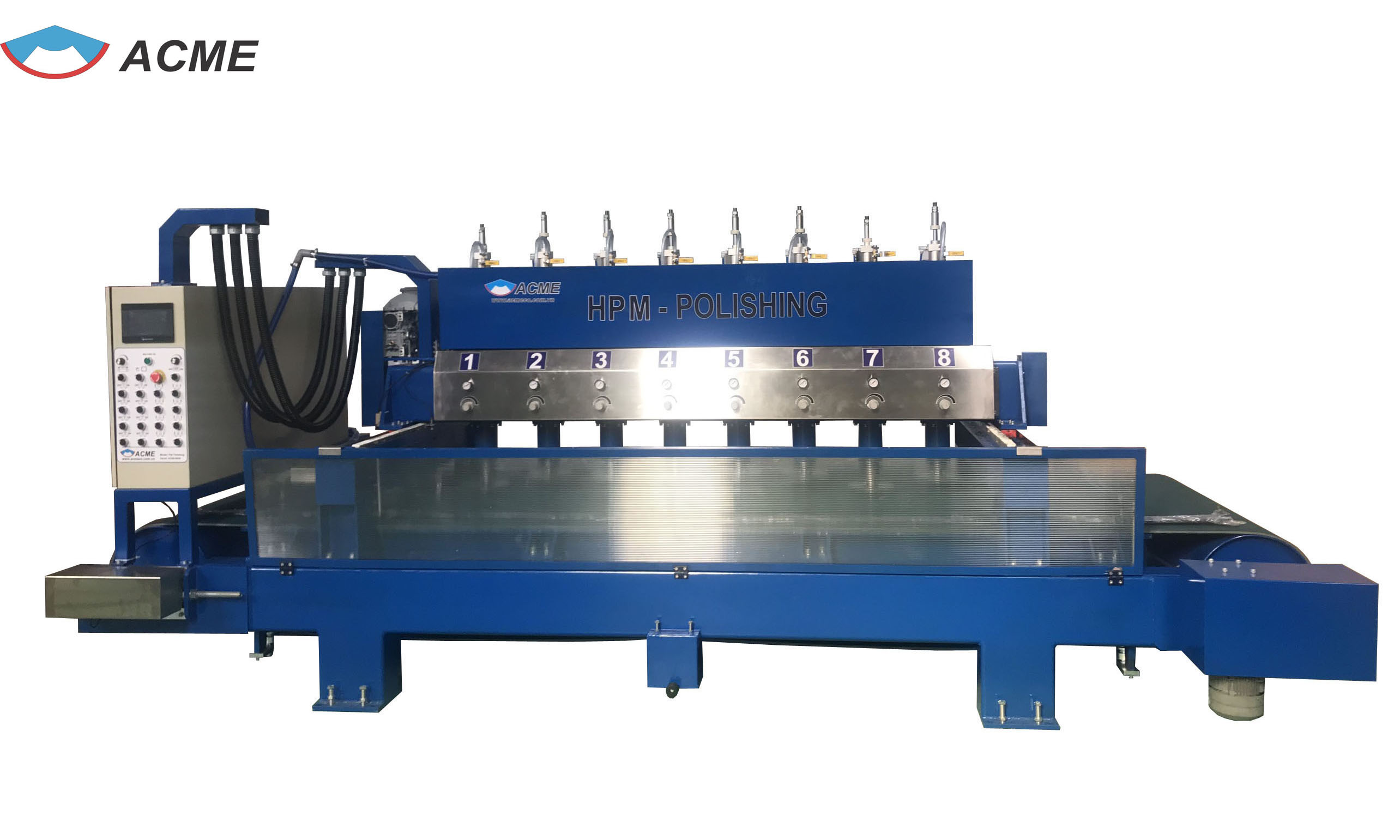 Máy đánh bóng tự động 8 đầu từ Công Ty TNHH Kỹ Thuật Cơ Khí Á Châu