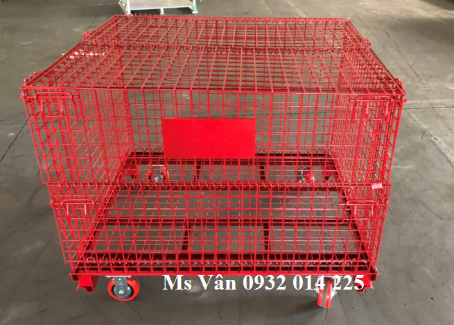 Xe đẩy lưới thép chắc chắn và tiện lợi