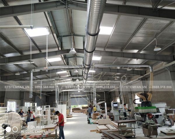 Hệ thống xử lý bụi công nghiệp tiên tiến của công ty tnhh system fan việt nam, đảm bảo môi trường làm việc sạch