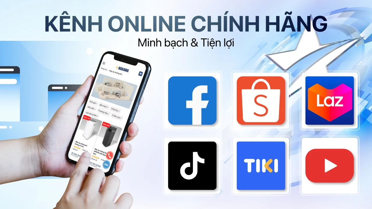 CÔNG TY TNHH THƯƠNG MẠI VÀ DỊCH VỤ HAKAWA có đa dạng kênh phân phối trực tuyến giúp hỗ trợ khách hàng ngay khi có nhu cầu, từ showroom đến website.