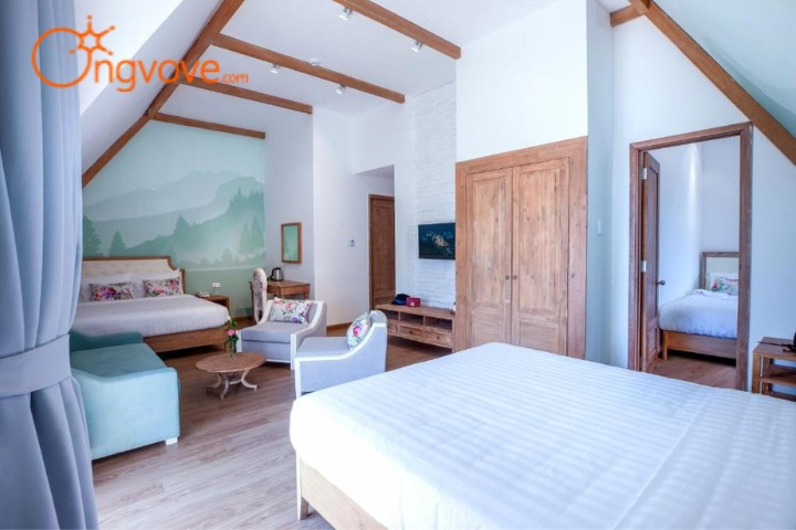 DaLat De Charm Village, khu nghỉ dưỡng 3 sao với ban công view rừng thông ở Đà Lạt