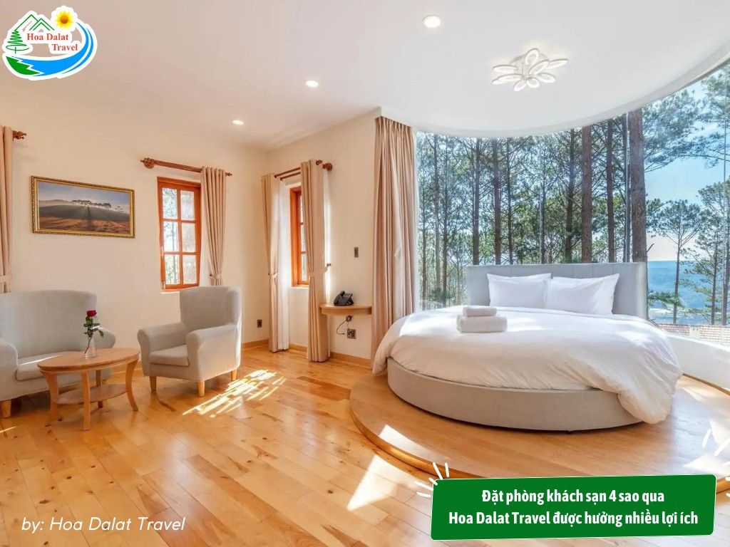 Đặt phòng khách sạn 4 sao qua Hoa Dalat Travel được hưởng nhiều lợi ích