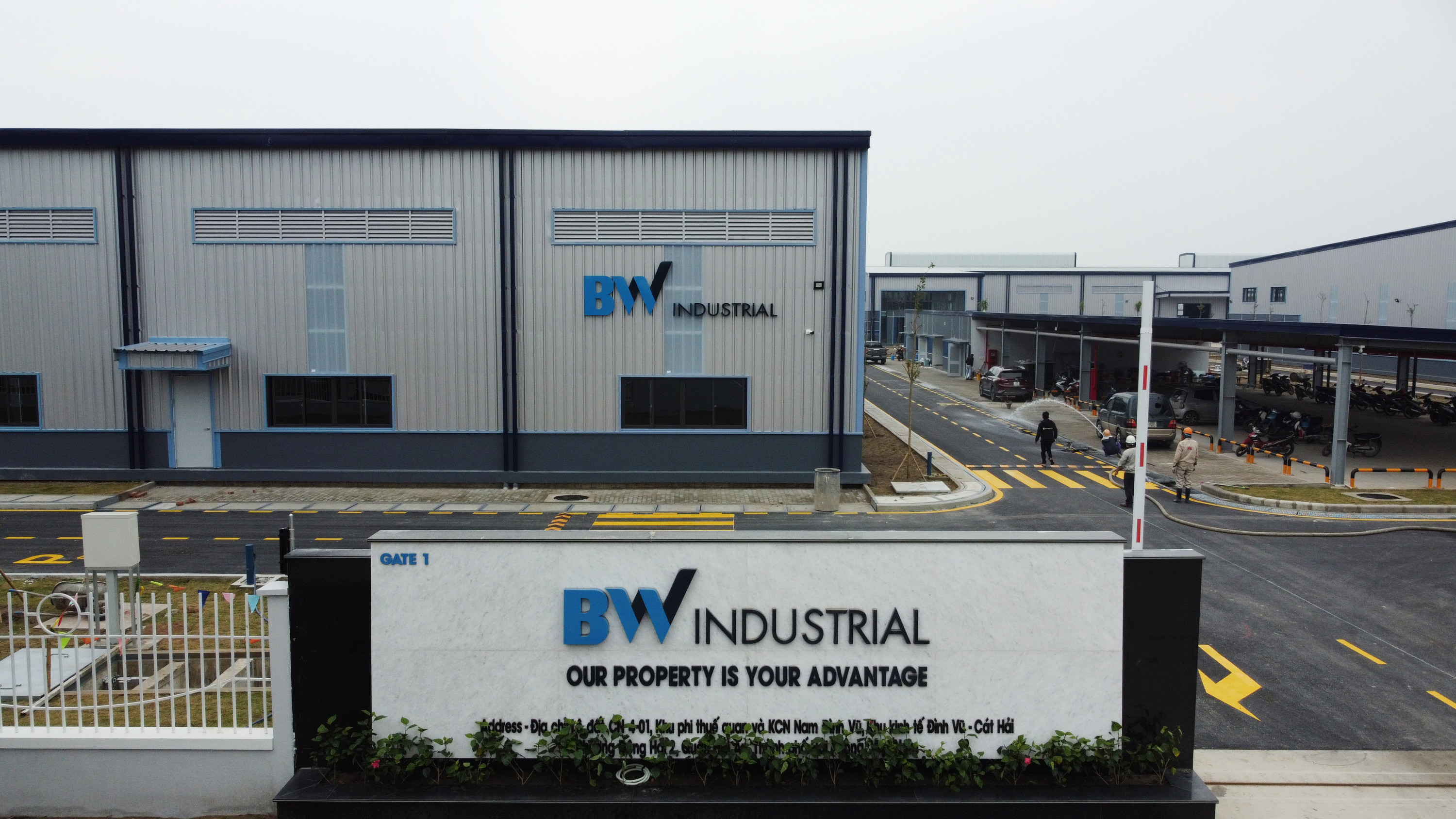 Hình ảnh dự án BW Industrial - KCN Nam Đình Vũ - Hải Phòng, một trong những dự án lớn do Công ty TNHH Thương mại và Dịch vụ Đông Á cung cấp giải pháp.