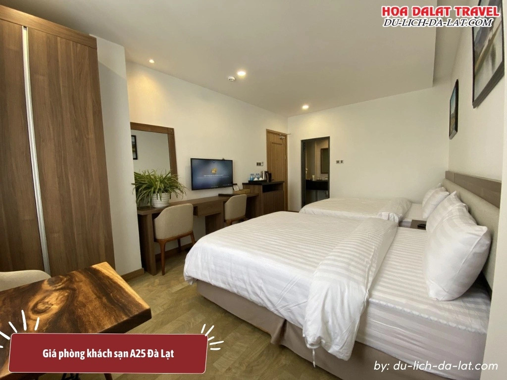 Giá phòng khách sạn A25 Đà Lạt từ 690.000 đến 1.093.000 đồng 1 đêm