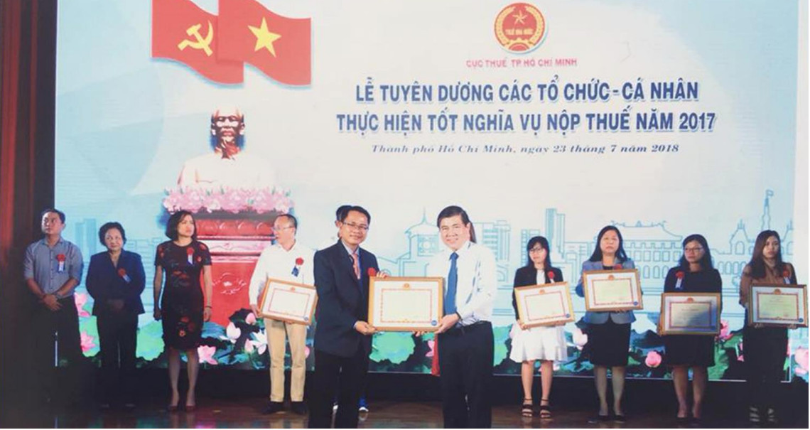 Công ty Nhân Kiệt vinh dự nhận các giải thưởng