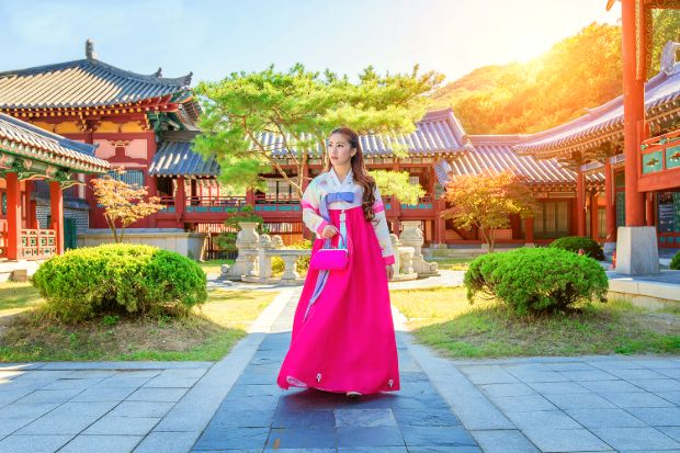 Đầu mùa thu, thời tiết ở Hàn Quốc mát mẻ và có nắng nhẹ.