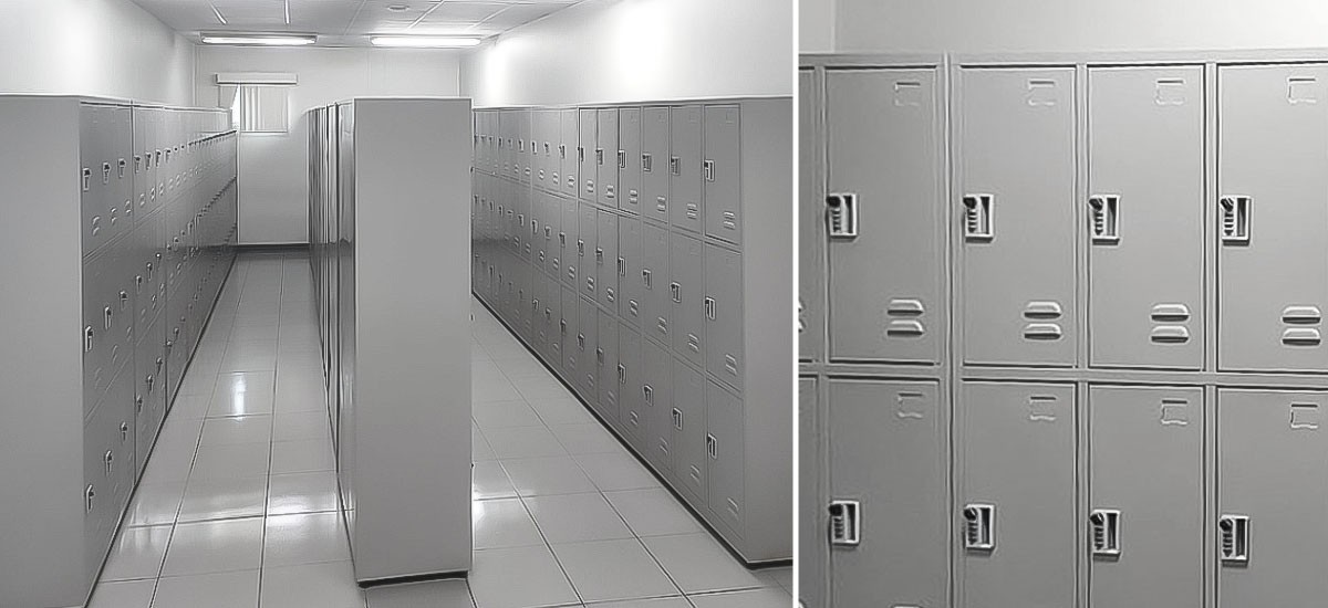 Hệ thống tủ locker sắt dòng N3 tại nhà máy sản xuất của Công ty TNHH Aiphone Communications Việt Nam, giải pháp lưu trữ hiện đại