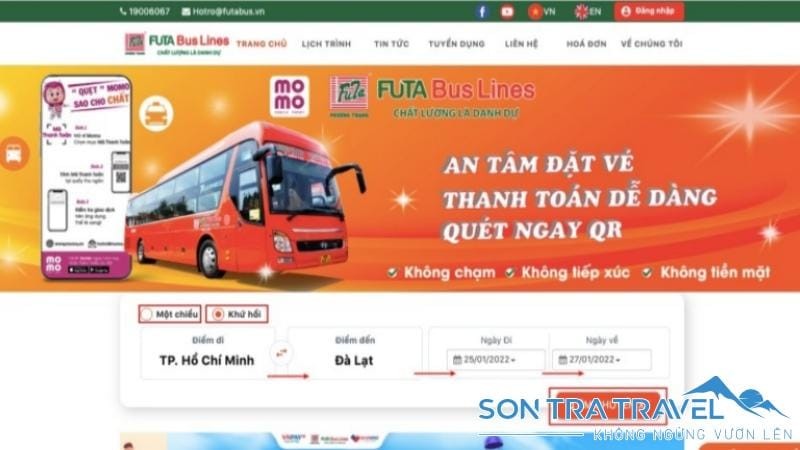 Hướng dẫn đặt vé xe Phương Trang Nha Trang trực tuyến