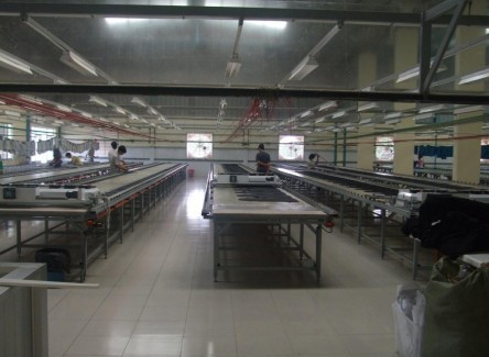 In lụa trên vải bằng phương pháp chuyển nhiệt