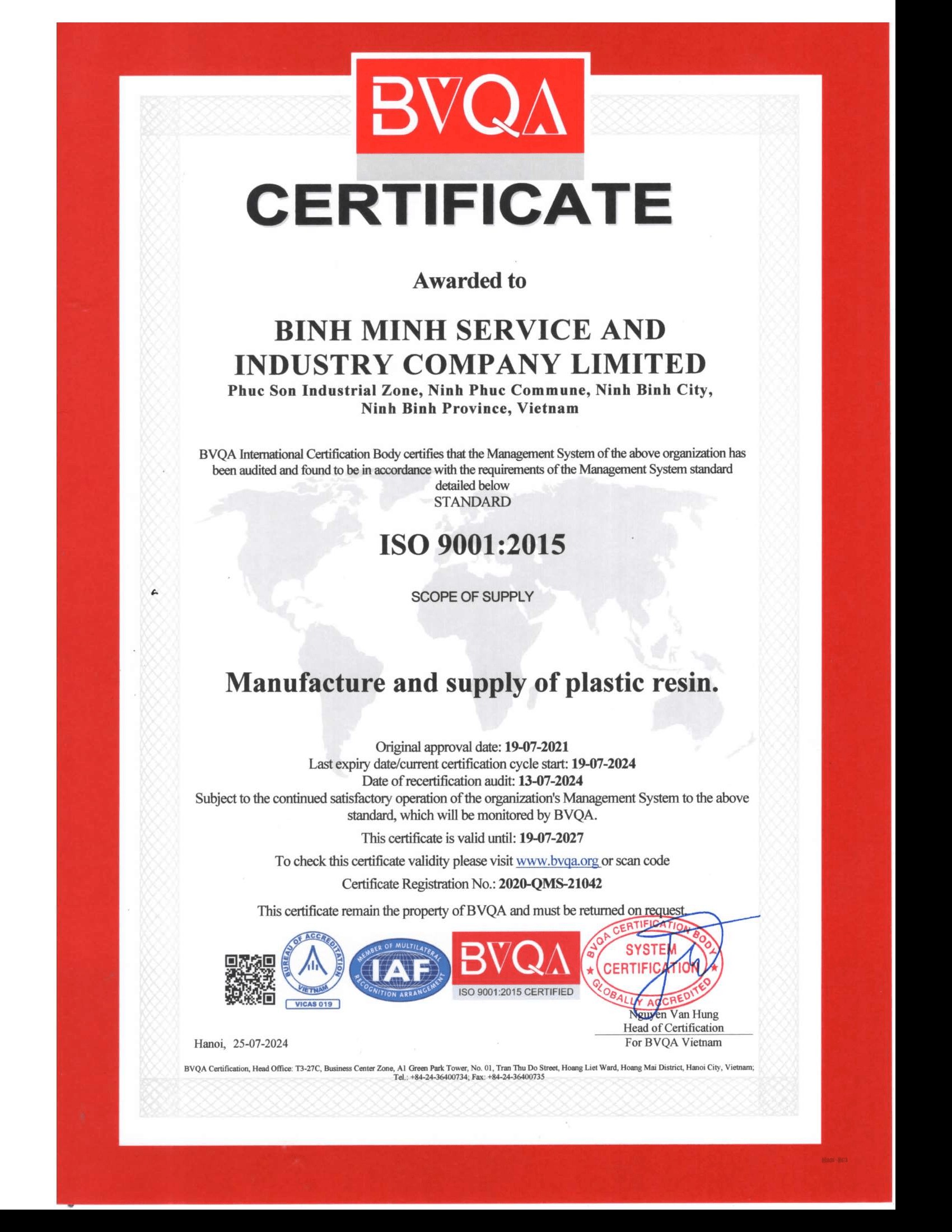 ISO 9001:2015 EL