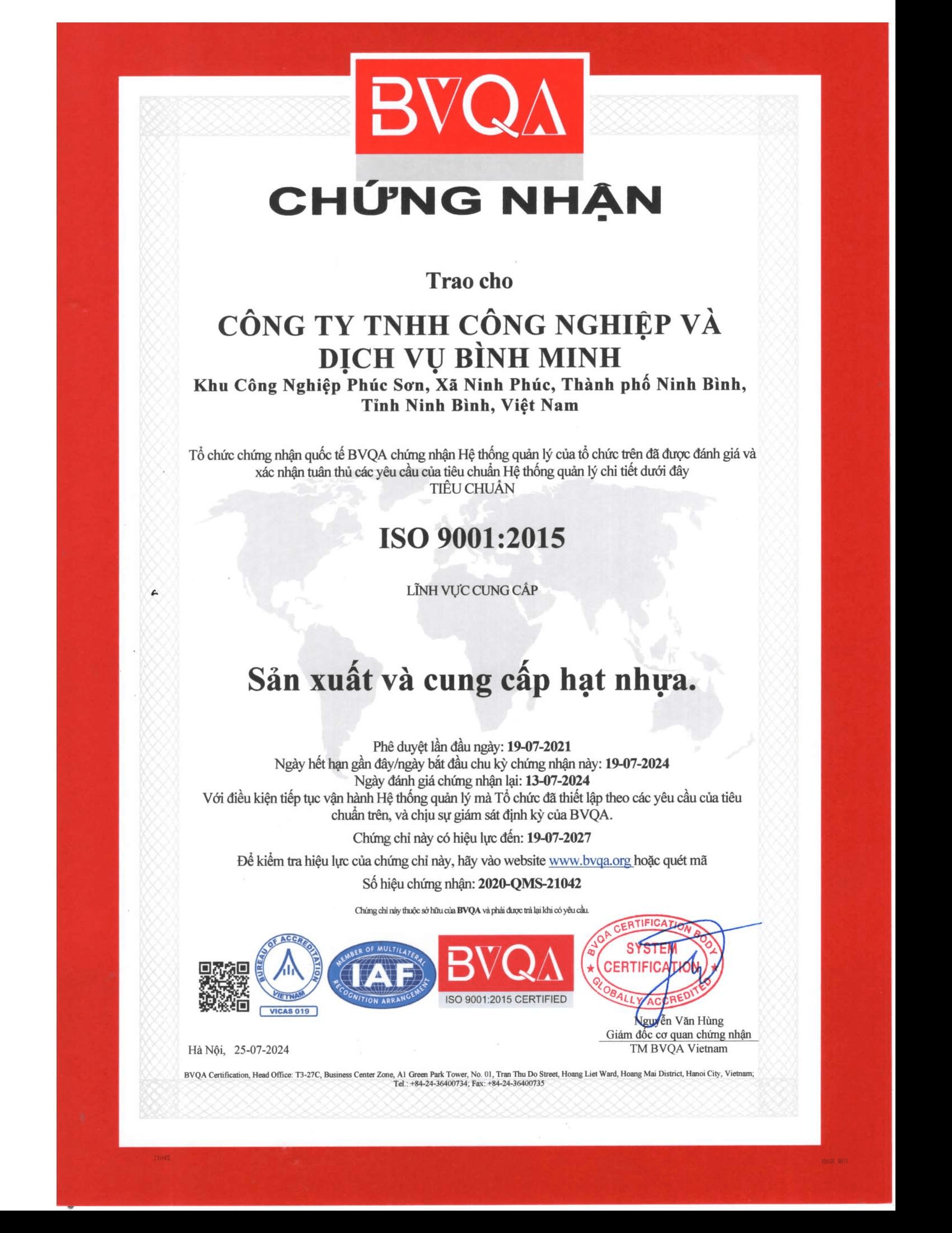 ISO 9001:2015 VN