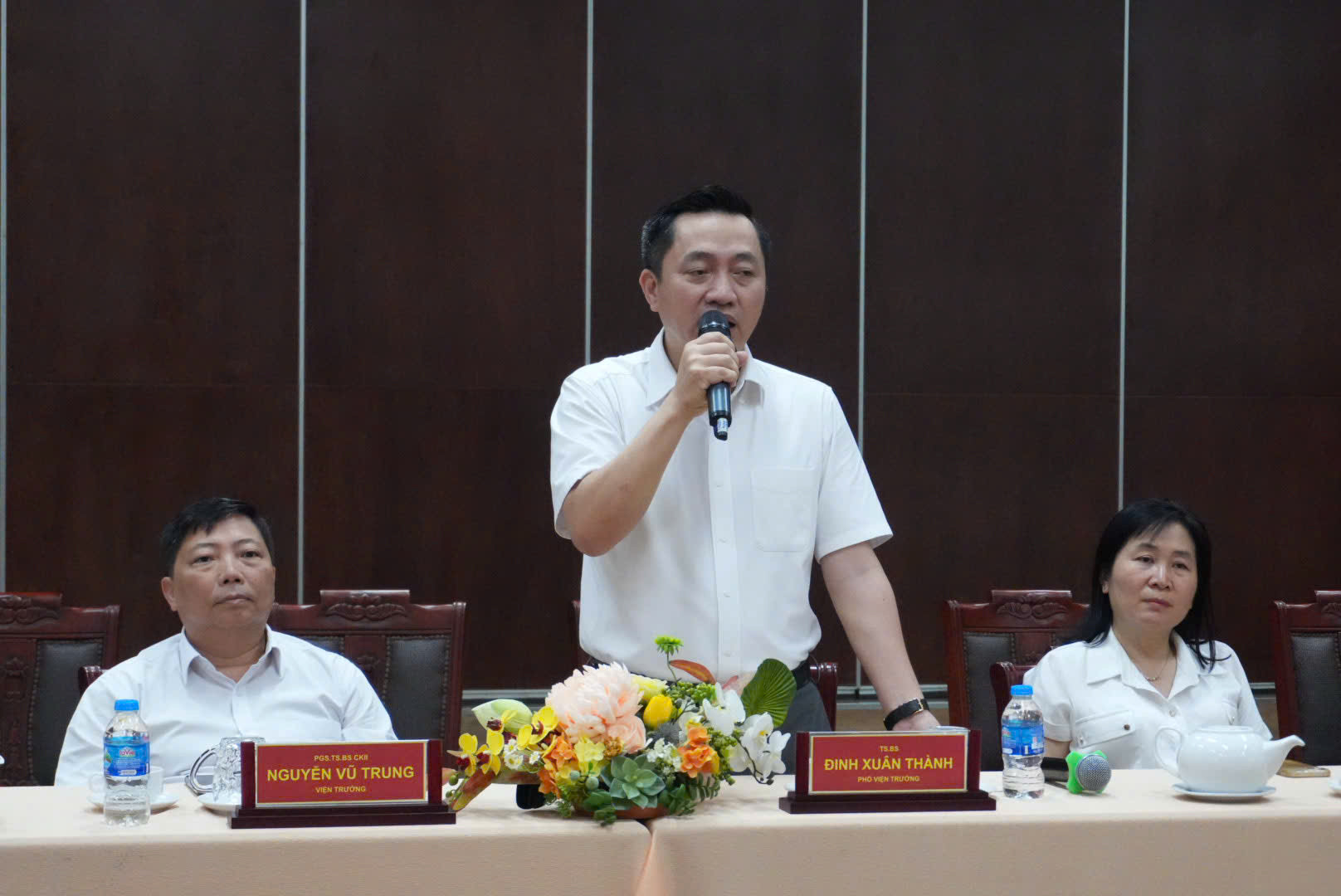 TS.BS. Đinh Xuân Thành – Phó Viện trưởng Viện Pasteur TP. Hồ Chí Minh phát biểu