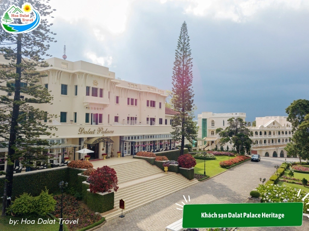 Dalat Palace Heritage với kiến trúc Pháp cổ điển, tiêu chuẩn 5 sao, nhìn ra Hồ Xuân Hương