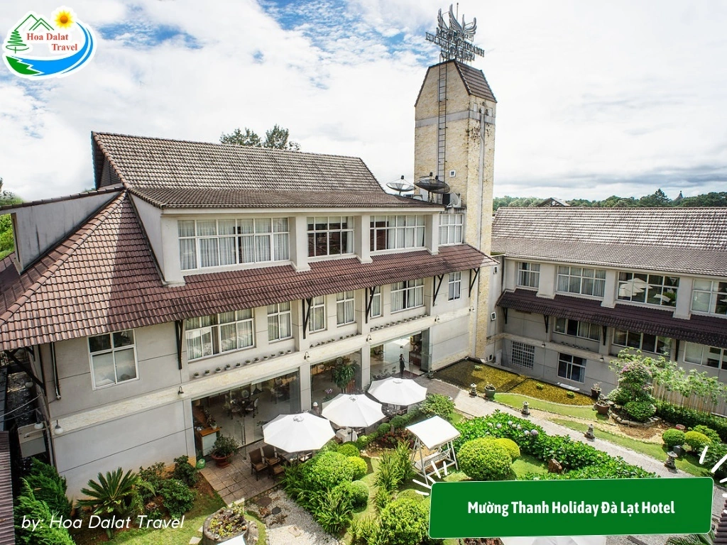 Mường Thanh Holiday Đà Lạt Hotel với kiến trúc nổi bật và vị trí trung tâm, lý tưởng cho gia đình