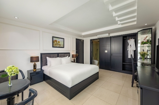 Phòng nghỉ rộng rãi, hiện đại tại Kay Hotel Da Nang, một lựa chọn khách sạn trung tâm Đà Nẵng giá rẻ gần cầu Rồng