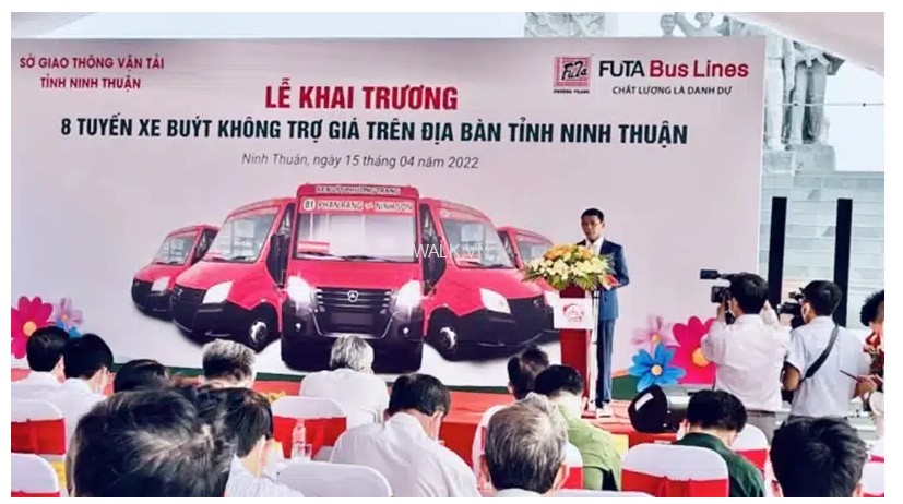 khai trương Xe buýt Phương Trang Ninh Thuận