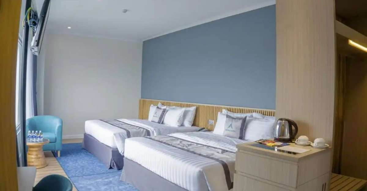 Không gian Deluxe Family hiện đại tại Khách sạn An Phú Phú Quốc