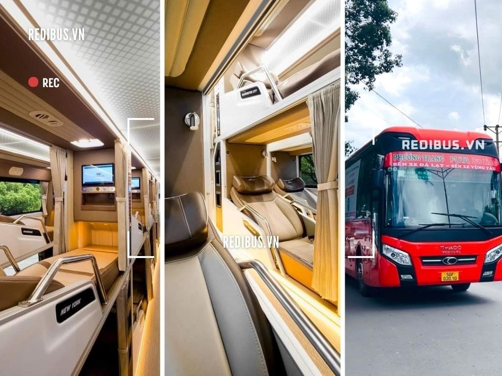 Không gian giường nằm Xe Phương Trang Bình Dương rộng rãi thoải mái cho hành trình di chuyển