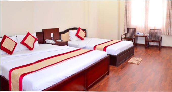 Khu vực nhà hàng của Khách sạn Á Châu Cần Thơ, sẵn sàng phục vụ các bữa ăn cho khách lưu trú