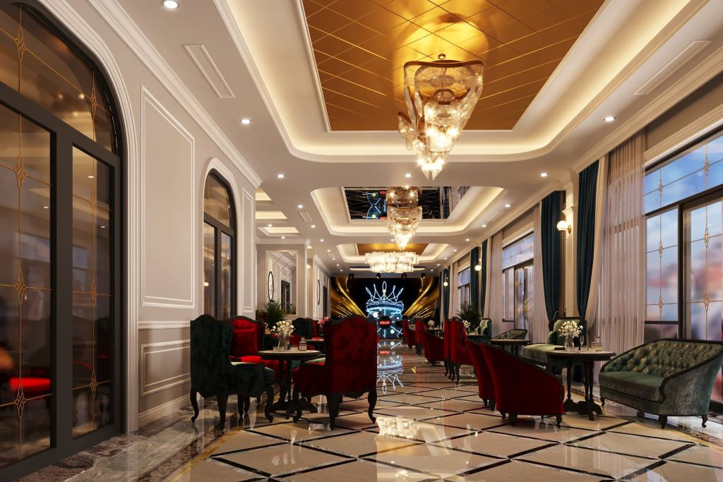 Khung cảnh hồ bơi ngoài trời sang trọng tại Khách sạn Biển Nhớ Sầm Sơn Premium