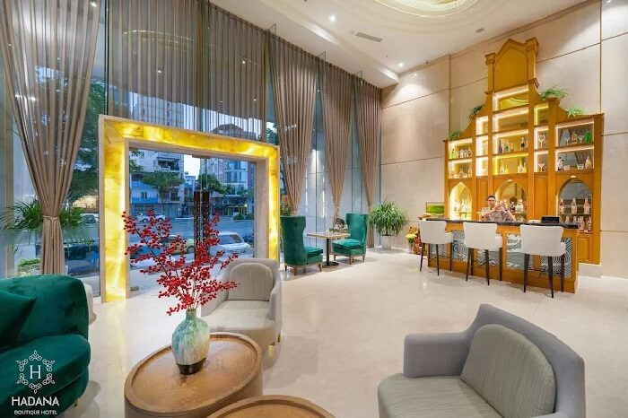 Kiến trúc và không gian nghỉ dưỡng hiện đại của Hadana Boutique Hotel, một trong các khách sạn đường Phạm Văn Đồng Đà Nẵng được ưa chuộng