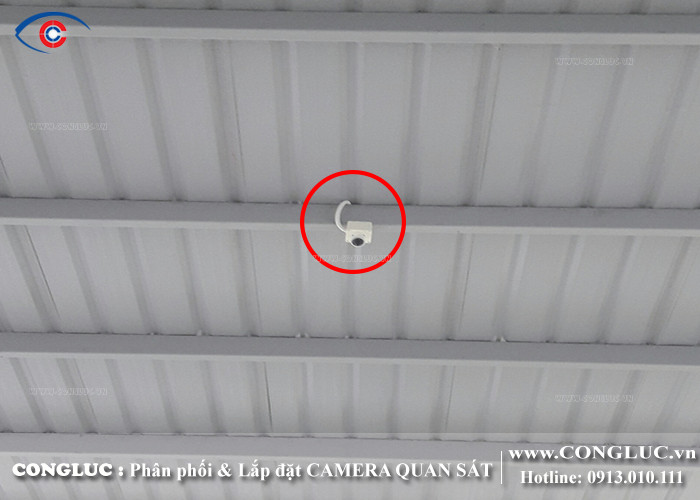 Camera ngoài trời của CÔNG TY TNHH HANMIFLEXIBLE VINA HẢI PHÒNG được lắp đúng theo tiêu chuẩn