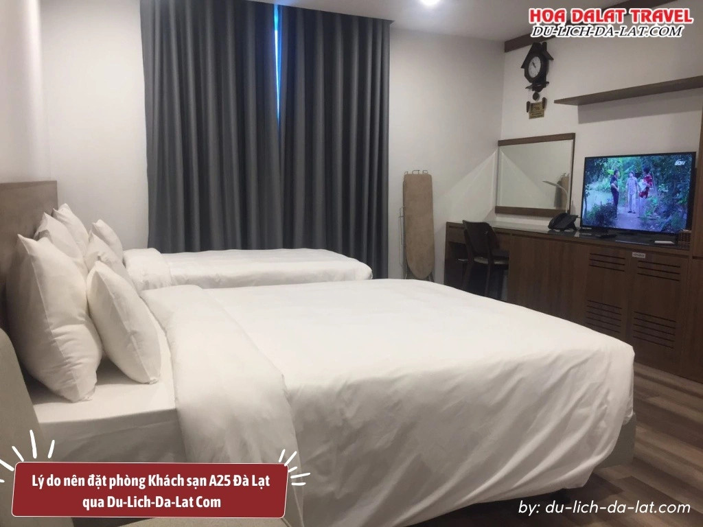 Lý do nên đặt phòng Khách sạn A25 Đà Lạt qua Du-Lich-Da-Lat Com