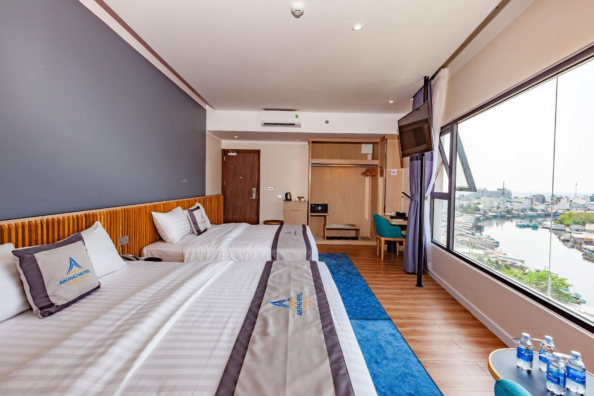 Mặt tiền và khu vực tiếp tân An Phú Hotel Phú Quốc, gợi ý hàng đầu cho khách sạn phú quốc giá rẻ
