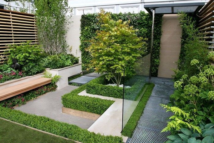 Mẫu sân vườn biệt thự phong cách hiện đại